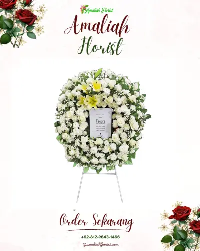Krans Bunga Duka Cita di Purwodadi Grobogan